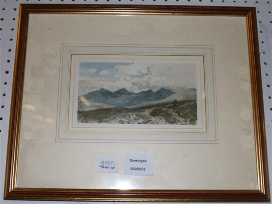 Edmund Wimperis. watercolour, Snowdon Horseshoe